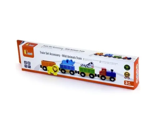 Железная дорога Viga Toys Доп. набор к ж/д Поезд с животными (50822)