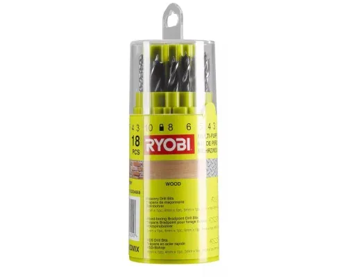 Набор сверл Ryobi RAK18DMIX, 18шт (5132004669)