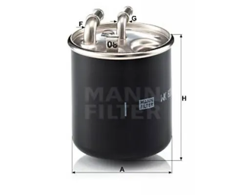 Фільтр паливний Mann WK820/2X