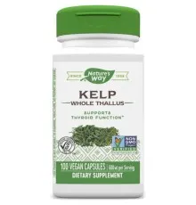 Трави Nature's Way Ламінарія, Kelp, 600 мг, 100 капсул (NWY14500)
