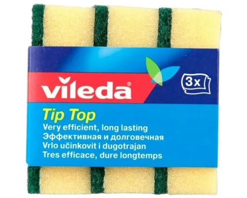 Губки кухонні Vileda Tip Top класичні 3 шт. (4003790023996)