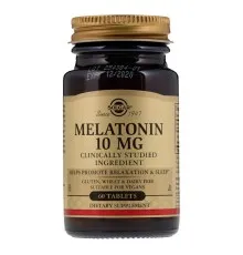 Аминокислота Solgar Мелатонин 10 мг, 60 таблеток (SOL-01956)
