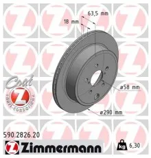 Тормозной диск ZIMMERMANN 590.2826.20