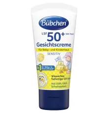 Дитячий крем Bubchen Sensitive для обличчя Sensitive SPF 50+ 50 мл (3101073)