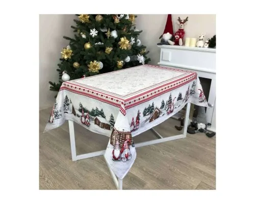 Скатертина Прованс гобеленова Snowfall 135х240 см (23409)