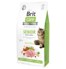 Сухой корм для кошек Brit Care Cat GF Senior Weight Control 7 кг (8595602540938)