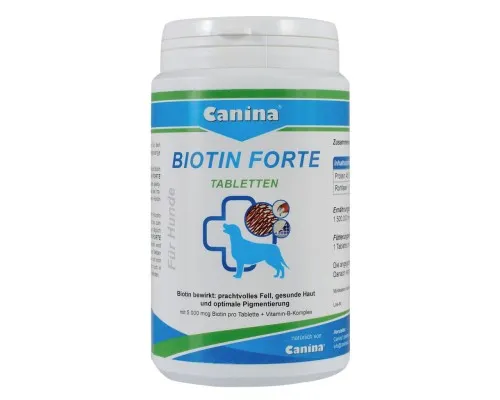 Вітаміни для собак Canina Biotin Forte Інтенсивний курс для шерсті 60 таблеток (4027565101108)