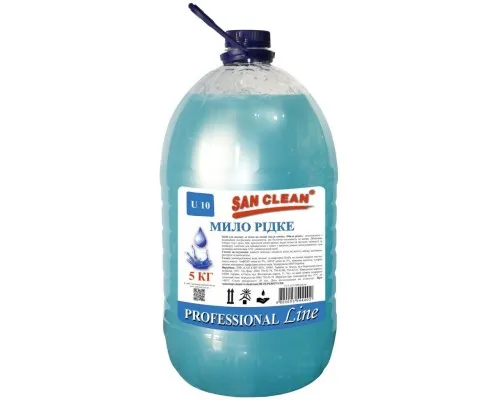 Рідке мило San Clean Блакитне 5 кг (4820003544402)