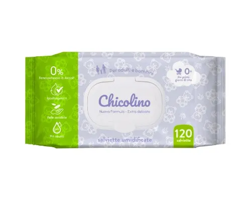 Детские влажные салфетки Chicolino New 120 шт (4823098411772)