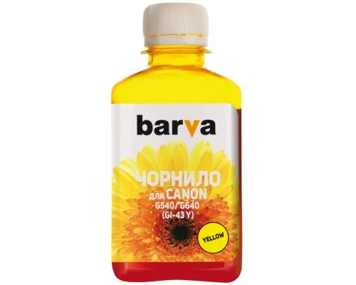 Чорнило Barva Canon GI-43 180 мл, yellow (CGI43-850)