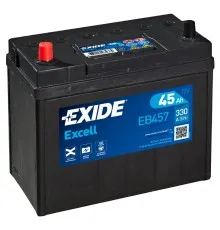 Аккумулятор автомобильный EXIDE EXCELL 45Ah ASIA (+/-) ТК (330EN) (EB457)