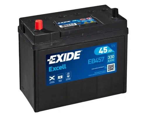 Аккумулятор автомобильный EXIDE EXCELL 45Ah ASIA (+/-) ТК (330EN) (EB457)