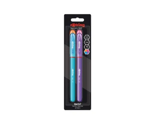 Ручка гелева Rotring Drawing ROTRING GEL Fun Colors GEL 0,7 блістер 4шт (R2115364)