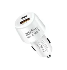 Зарядний пристрій XoKo CQC-220 PD Type-C 30W/3A USB 3A White (CQC-220-WH)
