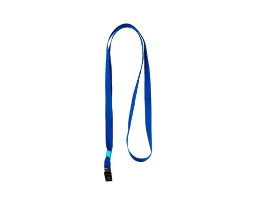 Шнурок для бейджа Axent з металивим кліпом, синій (4532-02-A)
