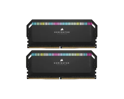 Модуль пам'яті для комп'ютера DDR5 32GB (2x16GB) 6000 MHz Dominator Platinum RGB Black Corsair (CMT32GX5M2X6000C36)