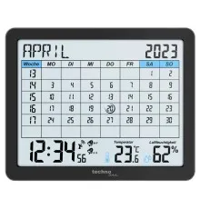 Настільний годинник Technoline календар WT2600 Black (DAS302467)