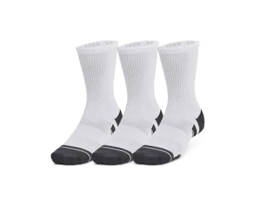 Шкарпетки Under Armour 1379512-100 Performance Tech 3 пари Crew білий XL (196883986767)