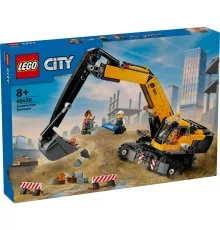 Конструктор LEGO City Жовтий будівельний екскаватор (60420)