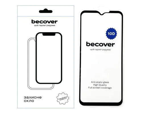 Стекло защитное BeCover Samsung Galaxy Xcover7 10D Black (711363)