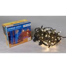 Гірлянда Delux Icicle 75LED 2x0.7m 18 flash теплий білий/чорний IP44 EN (90012960)