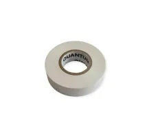 Ізоляційна стрічка Quantum white shinny 18мм/30м (QM-EIT130WS-18/30)