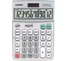 Калькулятор Casio DF-120ECO-W-EP, сірий (CALC-CAS-DF-120ECO-W)