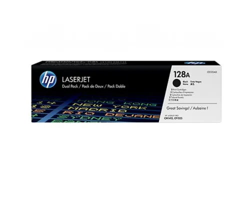 Картридж HP CLJ  128A black DUAL PACK CP1525n/1525nw, CM1415fn/1415fnw (CE320AD)