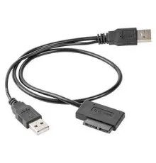 Перехідник USB 2.0 to Slimline SATA 13 pin Cablexpert (A-USATA-01)