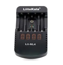 Зарядний пристрій для акумуляторів Liitokala 4 Slots, LED, Li-ion/Ni-MH/Ni-Cd/AA/ААA/AAAA/С (Lii-NL4)