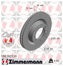 Тормозной диск ZIMMERMANN 590.2827.20