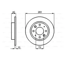 Тормозной диск Bosch 0 986 479 018