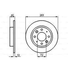 Гальмівний диск Bosch 0 986 479 018