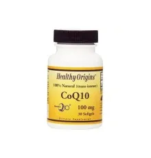 Антиоксидант Healthy Origins Коензим Q10, Kaneka (COQ10), 100 мг, 30 желатинових капсул (HO35015)