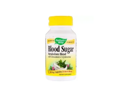 Трави Natures Way Трави для Зниження Сахара, Blood Sugar, 90 капсул (NWY-79200)