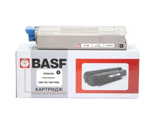 Тонер-картридж BASF OKI MC760/770/780/ 45396304 Black (KT-45396304)