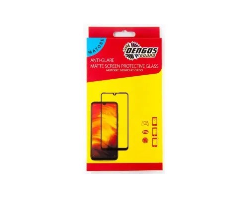 Скло захисне Dengos Full Glue Matte для iPhone 12/12 Pro (black) (TGFG-MATT-38)