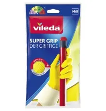 Перчатки хозяйственные Vileda Super Grip латексные M 1 пара (4023103092617/8001940003351)