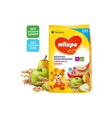 Детская каша Milupa Молочная Мультизлаковая с яблоком и грушей 210 г (5900852042799)