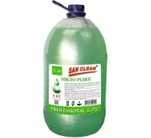 Рідке мило San Clean Зелене 5 кг (4820003544440)