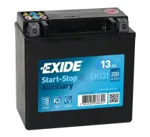 Акумулятор автомобільний EXIDE START STOP AUXILIARY 13Ah (+/-) (200CCA) (EK131)