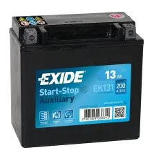 Акумулятор автомобільний EXIDE START STOP AUXILIARY 13Ah (+/-) (200CCA) (EK131)