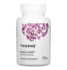 Витамин Thorne Research Никотинамид Рибозид, 415 мг, Nicotinamide Riboside, NiaCel 400, 60 капсул (THR-01208)