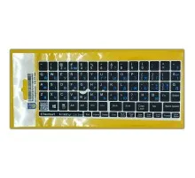 Наклейка на клавиатуру BestKey непрозрачная чорная, 76, синий (BKU13BLU/013)