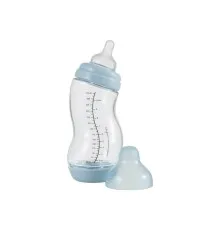 Бутылочка для кормления Difrax S-bottle Wide антиколиковая, силикон, 310 мл (737FE Blue)