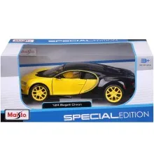 Машина Maisto Bugatti Chiron 1:24 Черно-желтая (31514 black/yellow)