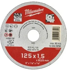 Круг отрезной Milwaukee по металлу SCS 41/125х1.5,125 мм (4932451479)