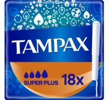 Тампони Tampax Super Plus з аплікатором 18 шт. (8006540716670)