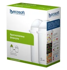 Картридж для фільтра глечика Ecosoft К-т Картриджів для глечиків покращений (2 шт) (4820056800692)