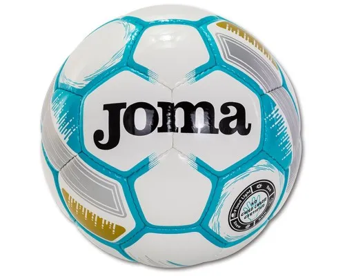 М'яч футбольний Joma Egeo біло-бірюзовий Уні 5 400522.216.5 (8424309028749)